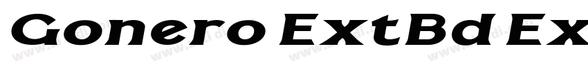 Gonero ExtBd ExtExp字体转换